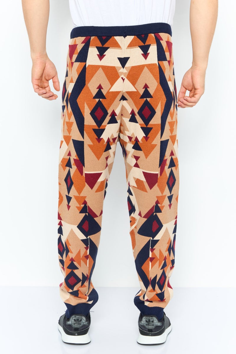 Never fully Dressed Men Regular Fit Allover Print Jogger Pants, Brown - Image 2