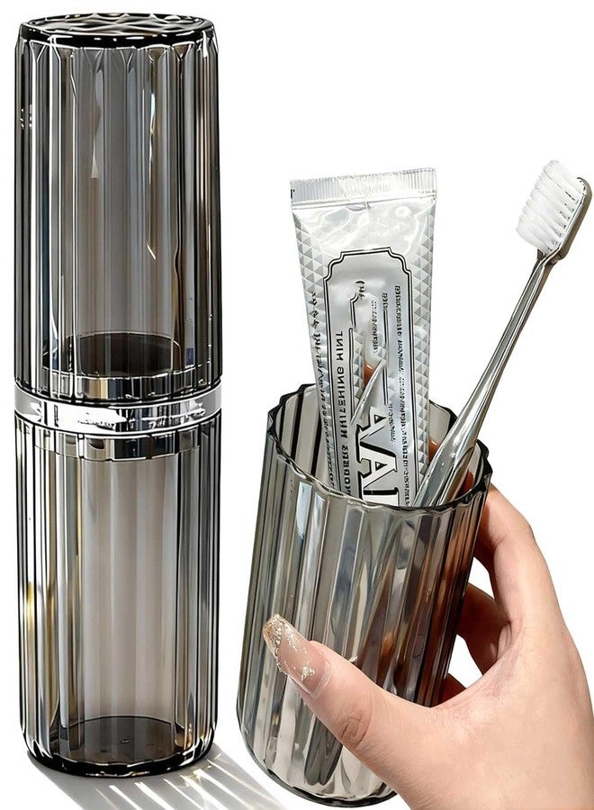 MYLDH 2-in-1 Toothbrush Travel Case with Rinse Cup - Image 1
