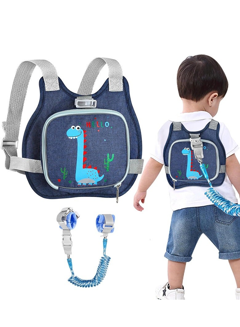 3 in 1 Toddler Harness Leashes + Anti Lost Wrist Link, Kids Harness Children Leash for Girls, Child Anti Lost Leash Baby Cute Harness Belt Strap Hold Kids Close While Walking - Image 1