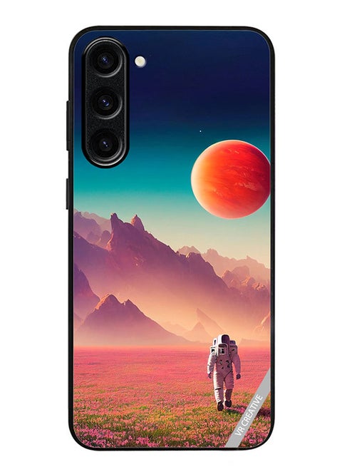 Protective Case Cover For Samsung Galaxy S23 An Astronaut In A Spacesuit Walks Around An Alien Planet And Explores Its Surface Design Multicolour