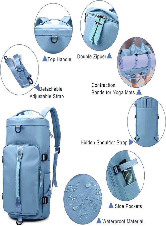 Cyrox Water Resistant Casual Travel Backpack Daypack Bag Portable Travel Duffle Bag, Multifunctional Outdoor Sports Gym Handbag Lightweight Overnight Shoulder Bag (1Pcs) - Image 3