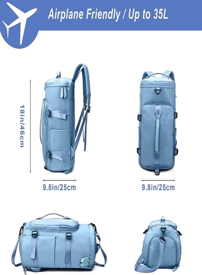 Cyrox Water Resistant Casual Travel Backpack Daypack Bag Portable Travel Duffle Bag, Multifunctional Outdoor Sports Gym Handbag Lightweight Overnight Shoulder Bag (1Pcs) - Image 5