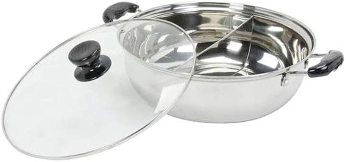 SHREESAMP SHREESAMP Round Cookig Pot 5 Litre Triply Stainless Steel Kadhai with Glass Lid, Induction Compatible Cooking Pot, Flat Bottom, Glass Lid, Gas Safe, Hot Plate Dishwasher Safe  - Image 2