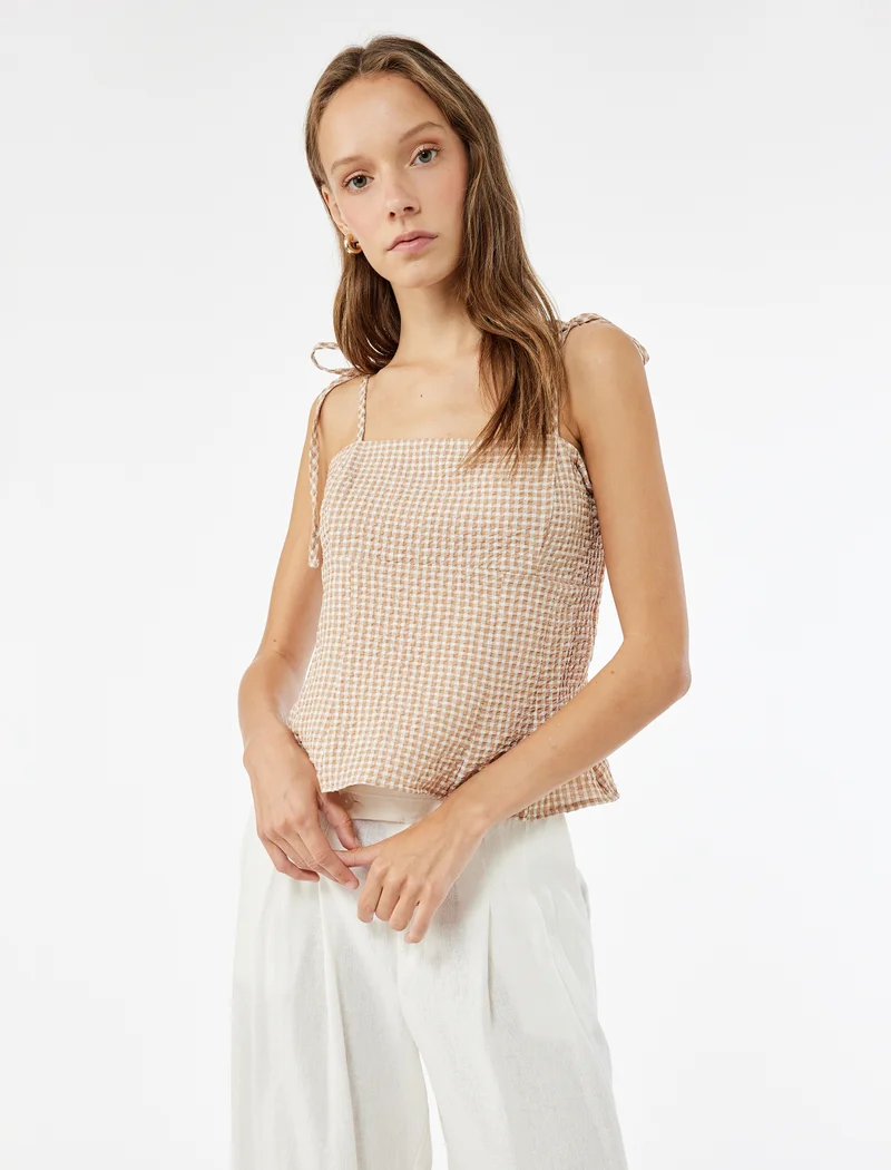 كوتون Sleeveless Blouse