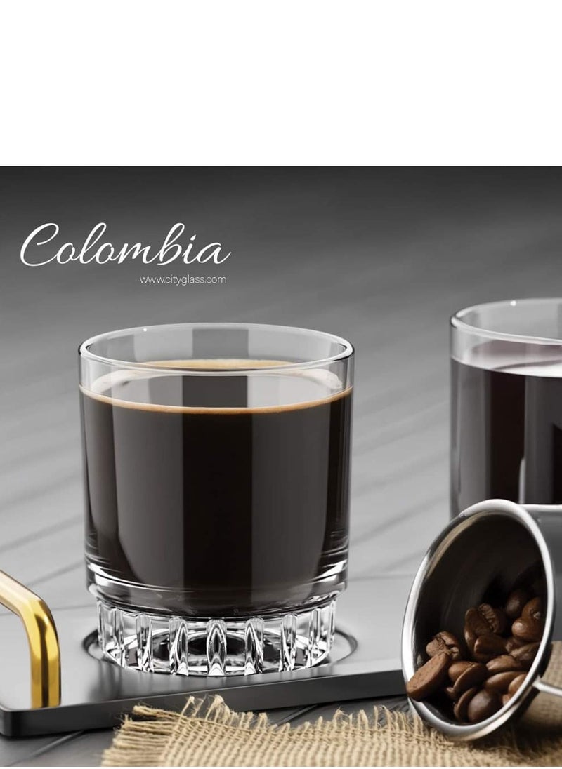 CITY GLASS Colombia Coffee 11CL - 6 Pieces City Glass - Simple and Modern Design to cup of coffee  - Image 3