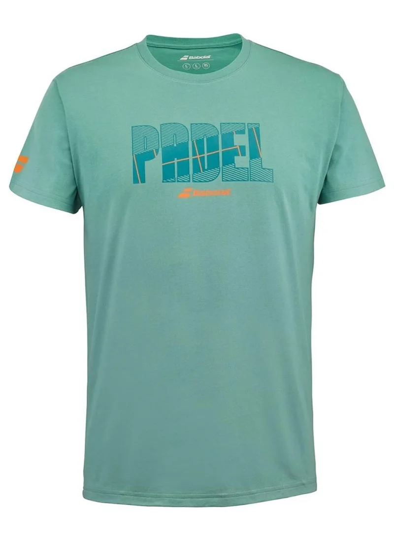 Babolat Babolat Padel Padel Cotton Tee Men-6Ms24441-8011, Color - Green, (French Brand)