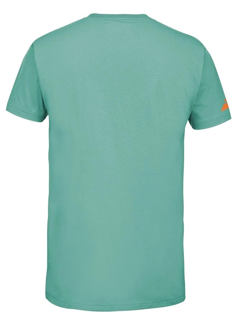 Babolat Padel Padel Cotton Tee Men-6Ms24441-8011, Color - Green, (French Brand) - Image 3