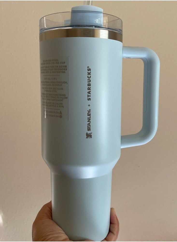 Stanley - H2.0 FlowState Stainless Steel Vacuum Insulated Tumbler with Lid and Straw for Water, Iced Tea or Coffee, Smoothie and More, 40 oz - Image 1