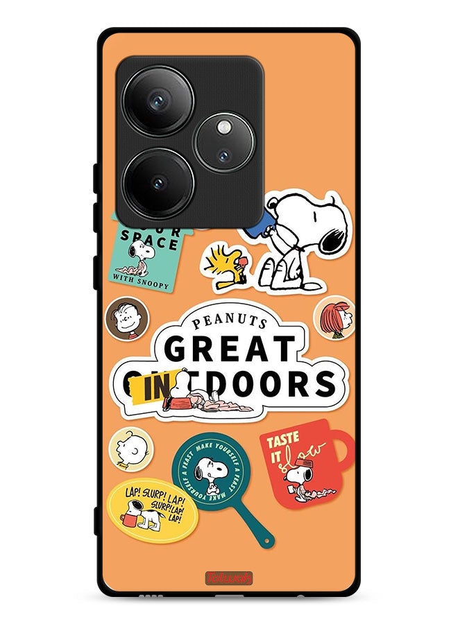 Tolwak Realme GT Neo6 SE 5G Protective Case Cover Peanuts Stickers - Image 1