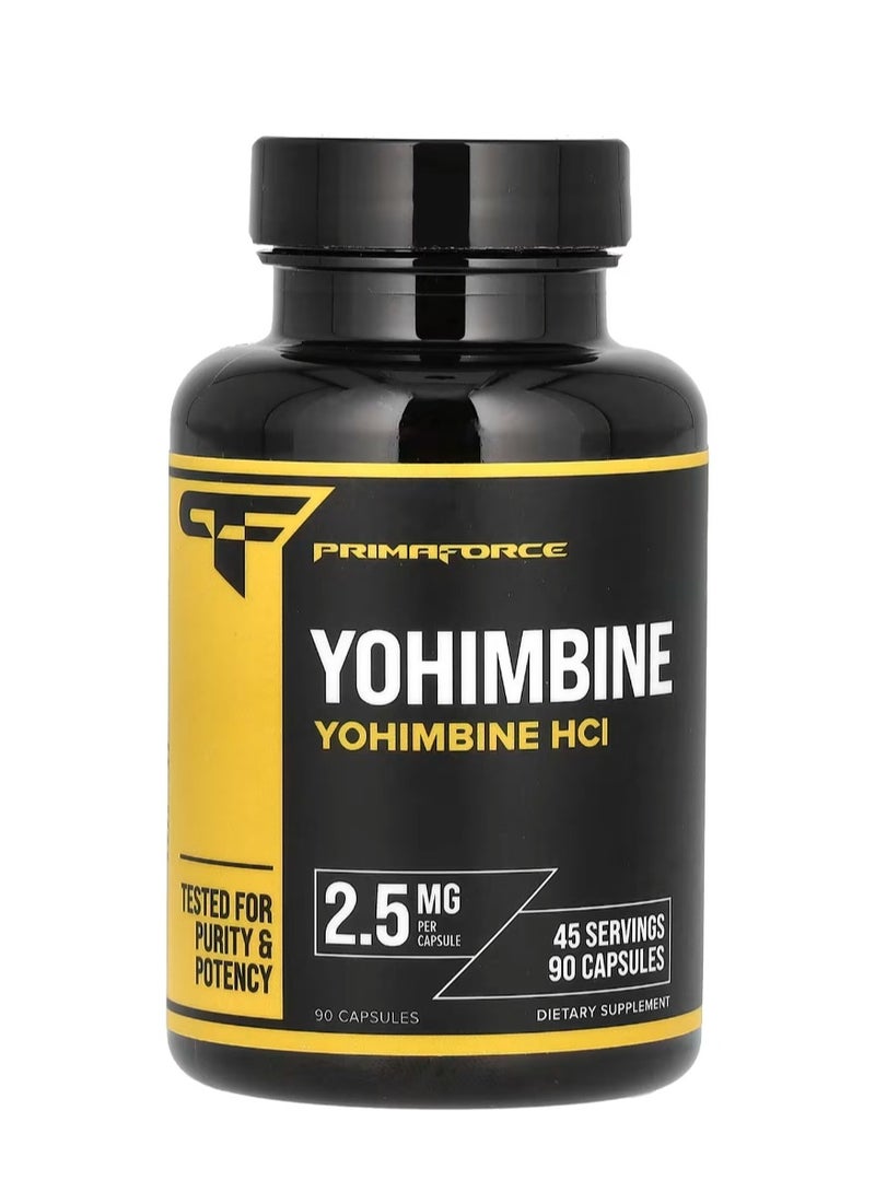 بريما فورس يوهيمبين هيدروكلوريد 5 ملجم - 90 كبسولة (2.5 ملجم لكل كبسولة)