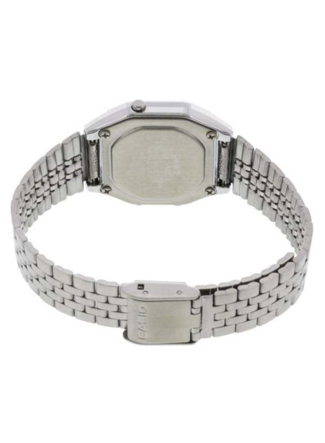 CASIO Women Stainless Steel Digital Wrist Watch LA680WA-4CDF - 45 mm - Silver - Image 2