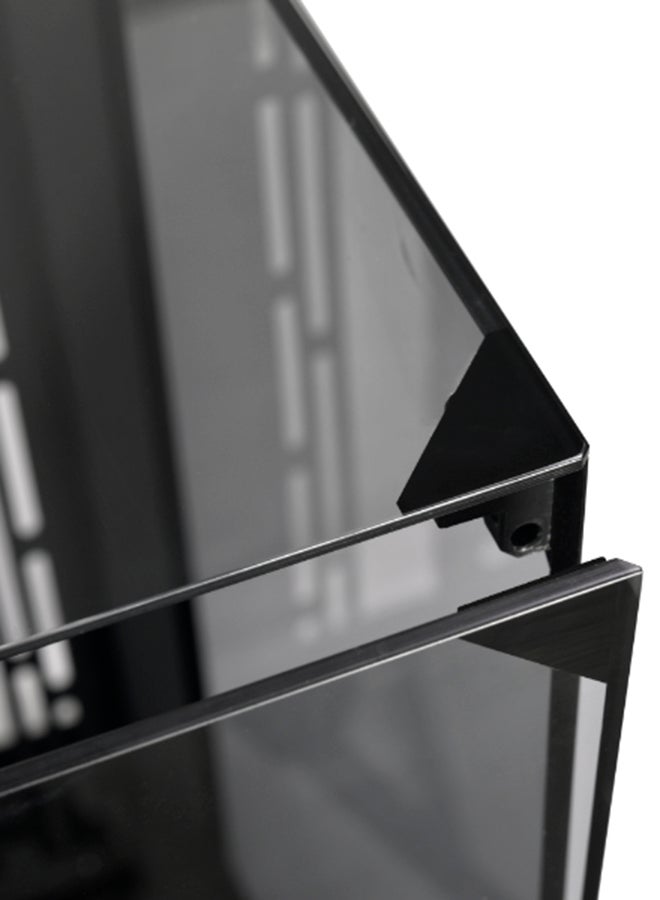 OLian Li O11 Vision Tower Computer Case, Steel & 4mm Tempered Glass Materials, 360mm Radiator & 8x 120mm Fan Support, Dual-Chamber Layout, Dust Filters, Cable Management, Black | O11VX