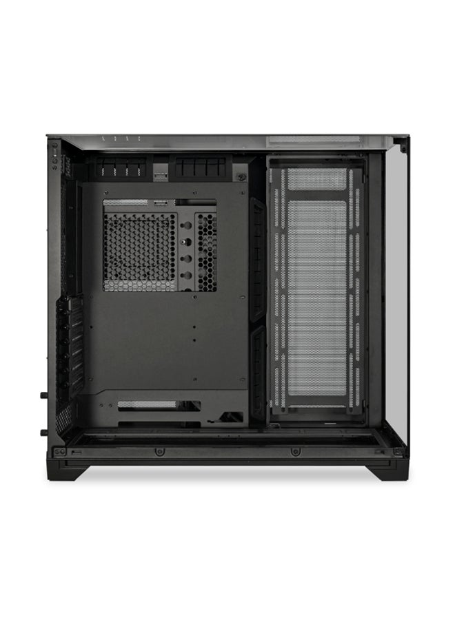 OLian Li O11 Vision Tower Computer Case, Steel & 4mm Tempered Glass Materials, 360mm Radiator & 8x 120mm Fan Support, Dual-Chamber Layout, Dust Filters, Cable Management, Black | O11VX