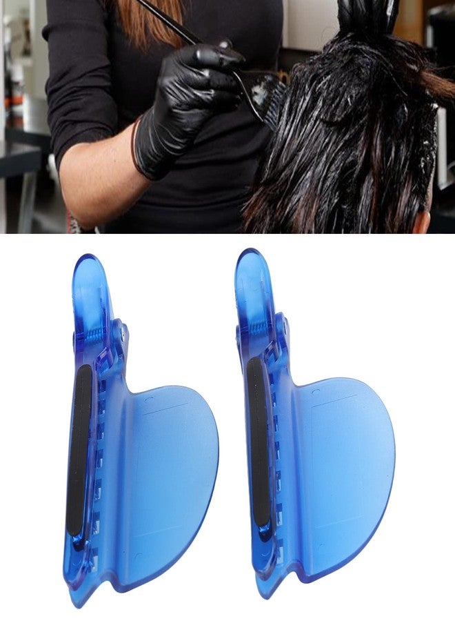 Ymiko Sectioning Clip, 2PCS Heat Insulation Easy Speed Separator Clip for Wig Extension Hair, Blue - Image 3