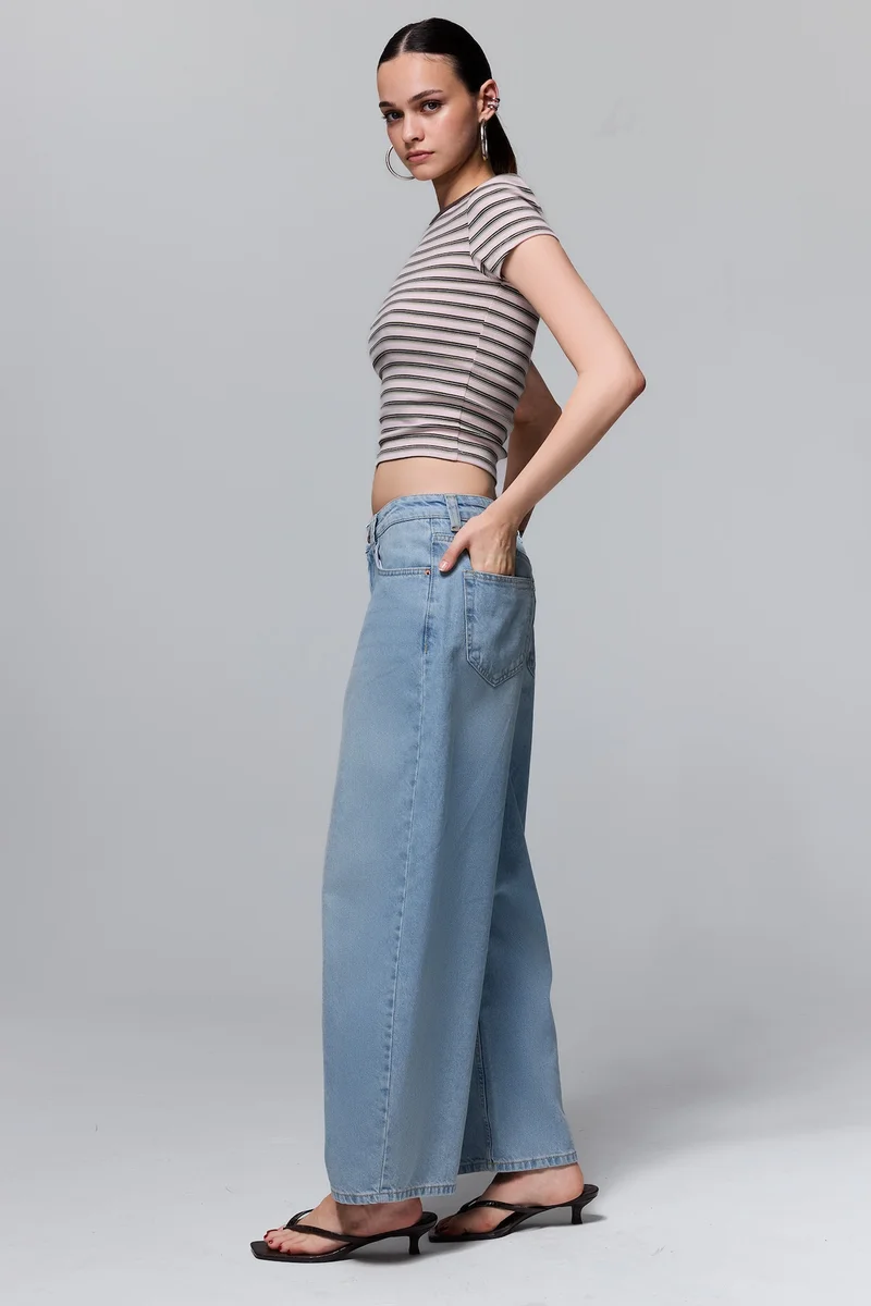 Defacto  Barrel Fit High Waist Jeans for Women | Best Price UAE