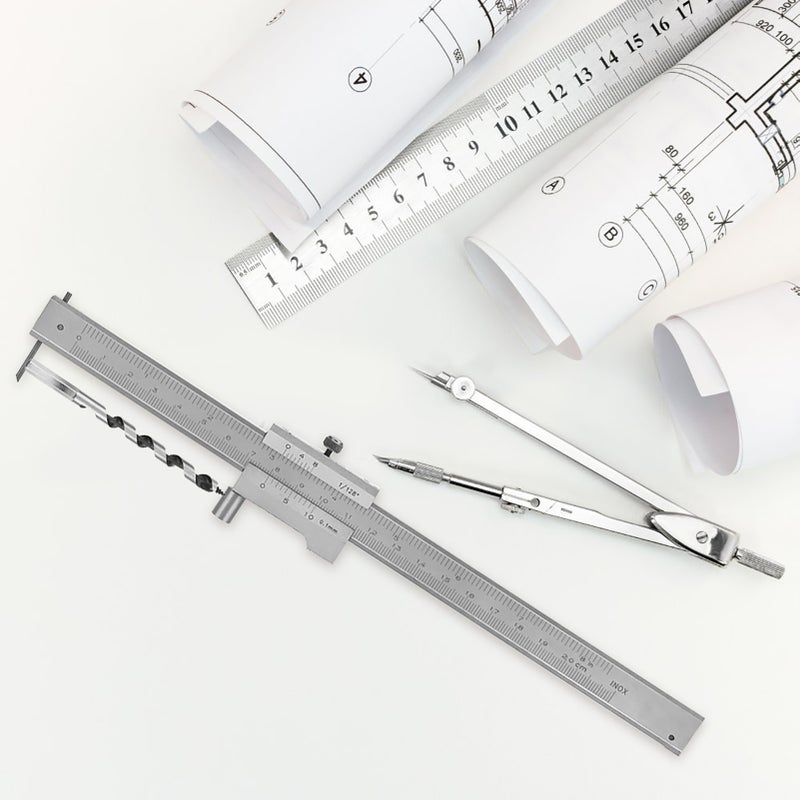Stainless Steel Parallel Marking Gauge Vernier Caliper Measuring Tool 0-200MM0-200MM - Image 3