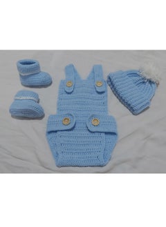 Daddy's Angel Romper, Cap And Shoes Handmade Clothing Set  - Image 5
