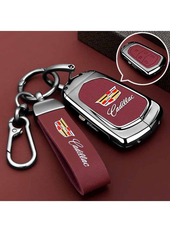 Cadillac Advanced car key protection case suitable for Cadillac XT5, XT6, CT6, XT4, XT, SCT5, ATSL high-end car key metal shell case - Image 1