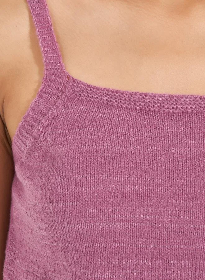 Styli Flat Knit Cami Top