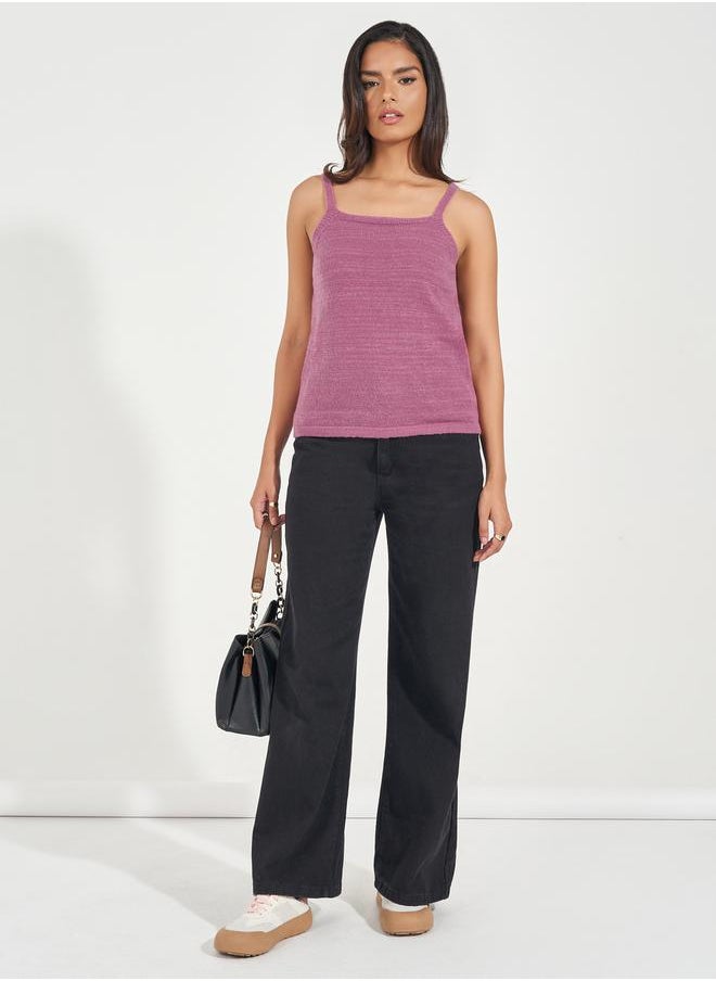 Styli Flat Knit Cami Top  - Image 2