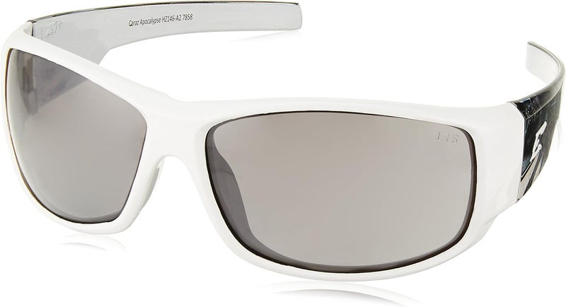 Edge HZ146A2 Caraz WrapAround Safety Glasses AntiScratch NonSlip UV 400 Military Grade ANSIISEA  MCEPS Compliant 504 Wide Apocalypse 2 Frame  Smoke Lens - Image 1