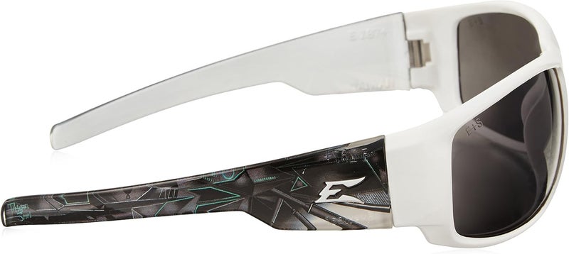 Edge HZ146A2 Caraz WrapAround Safety Glasses AntiScratch NonSlip UV 400 Military Grade ANSIISEA  MCEPS Compliant 504 Wide Apocalypse 2 Frame  Smoke Lens - Image 3