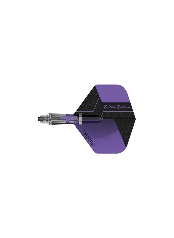 CUESOUL Koff Carbon Dart Shaft abalck Size2 with Replacement Shaft End Big Standard Dart Flights - Image 1