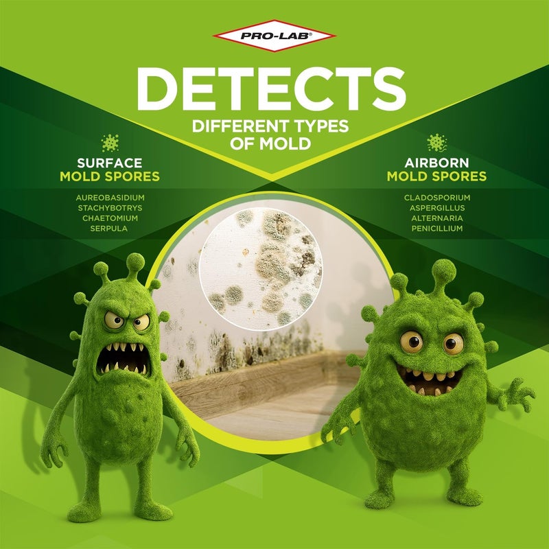 PROLAB PRO-LAB Air and Surfaces Mold Test Kit with Expert Consultation and Pre-Paid Return Mailer - Image 3