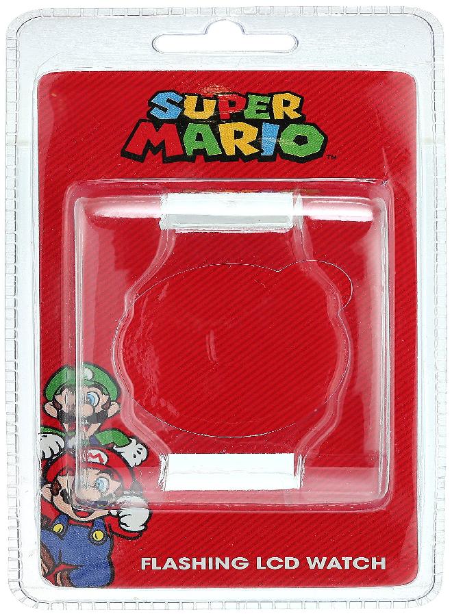 Nintendo Accutime Super Mario Boys' Quartz Digital Kids Watch - 17mm Watch Dial LCD Display, Included LED Flashing Lights, Blue Silicon Plastic Band - Image 3