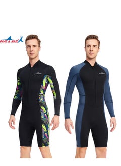 Men's One-piece Long sleeve Shorts Sun Protection Diving Swimsuit 1.5mm Snorkeling Surf Protection Multicolour - pzsku/Z545C7A2854FDD2BD93ABZ/45/_/1688702835/6e11099e-8e51-4060-b49f-88d8fcd78e38