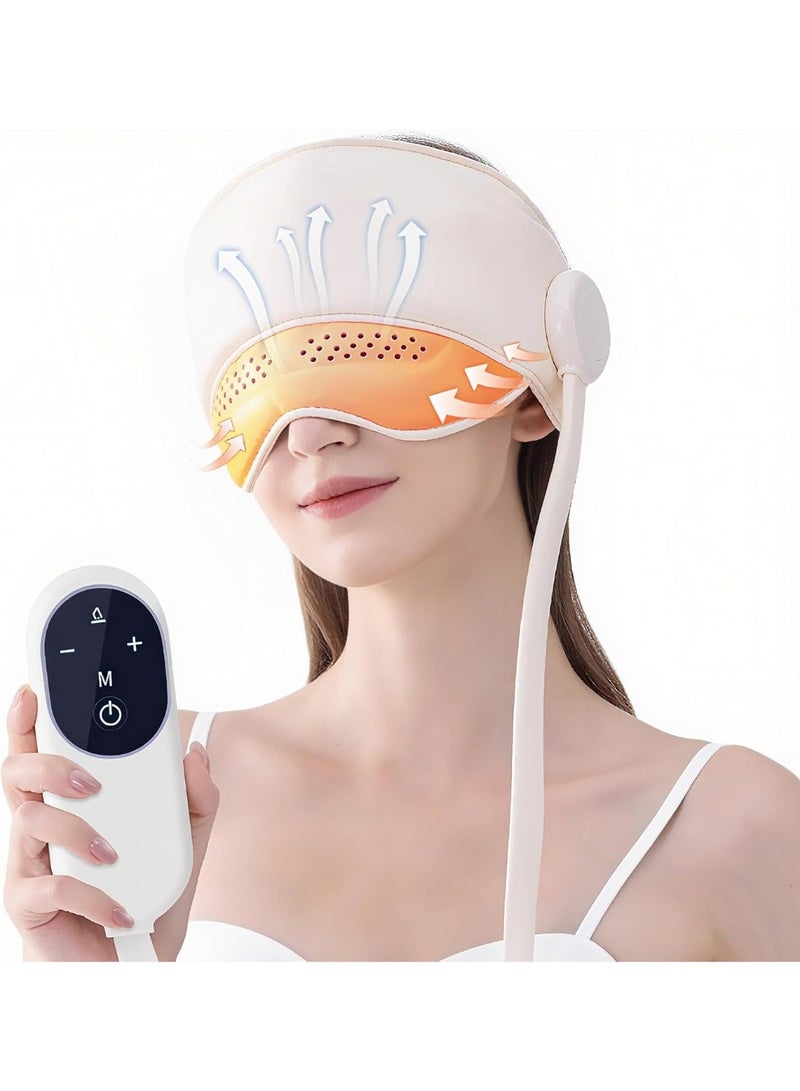 Head Massager, Electric Scalp Massage with 3 Heat Modes, Rechargeable Head and Eye Massager with 6 Zone Massage for Stress Relief, Headaches, Fatigue, Head Messenger for Rest & Relaxation - Image 1
