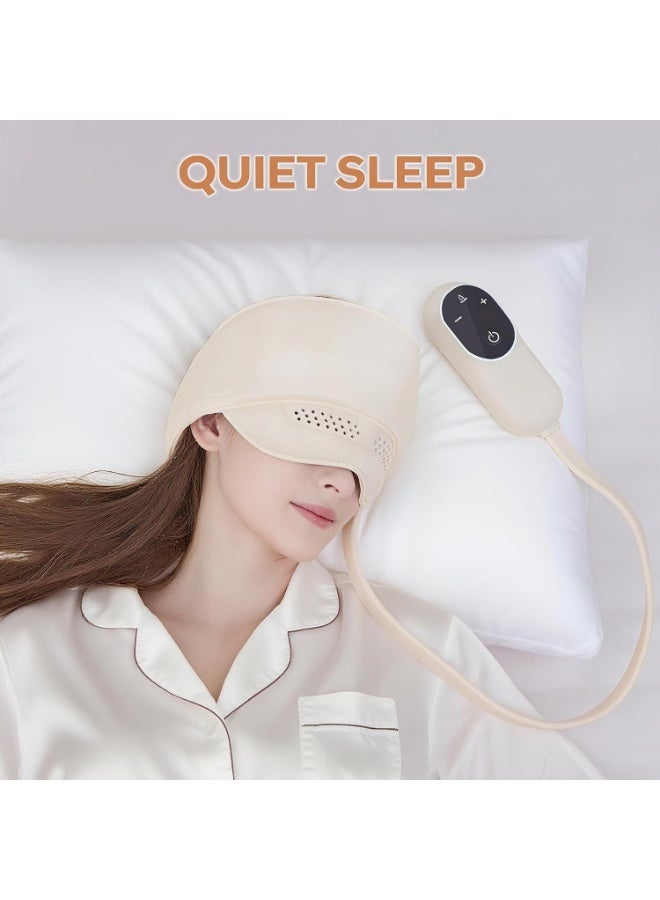Head Massager, Electric Scalp Massage with 3 Heat Modes, Rechargeable Head and Eye Massager with 6 Zone Massage for Stress Relief, Headaches, Fatigue, Head Messenger for Rest & Relaxation - Image 5