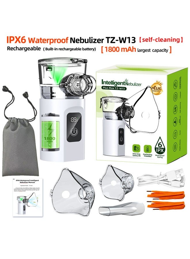 Super ZYouth Portable Nebulizer - Ultrasonic Mesh Nebulizer Cool Mist Steam Inhaler for Moisture, USB-C Operated Mini Nebulizer Machine for Home Office Travel Use Unisex - Image 1
