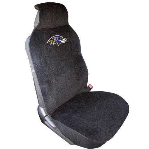 Fremont Die NFL Baltimore Ravens Car Seat Cover, Standard, Black/Team Colors - Image 1