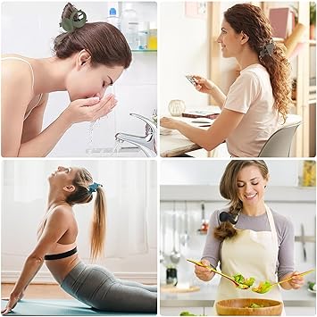 EEEKit French Hair Clip 5PCS Curved Thick Fine Long Hair Strong Grips Claws Barrettes for Women Girls Hairstyling - Image 5