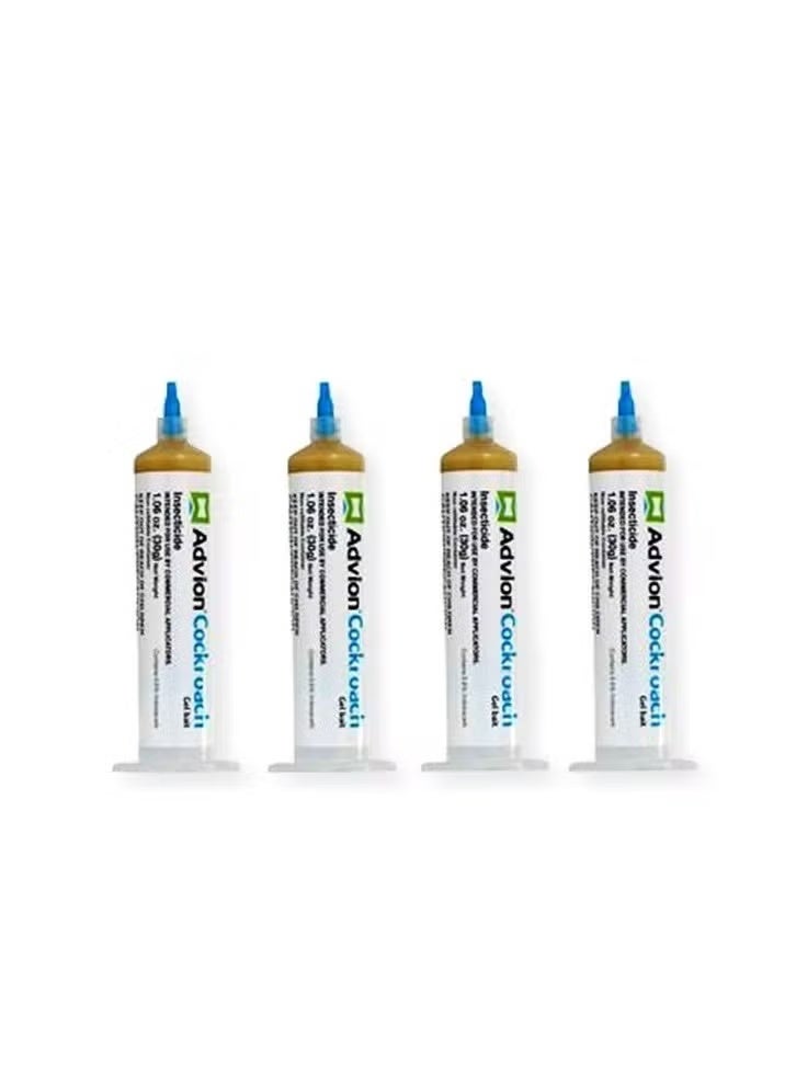 طُعم جل أدفيون لمكافحة الصراصير 4 × 30 جم – حل احترافي قوي للقضاء على الصراصير