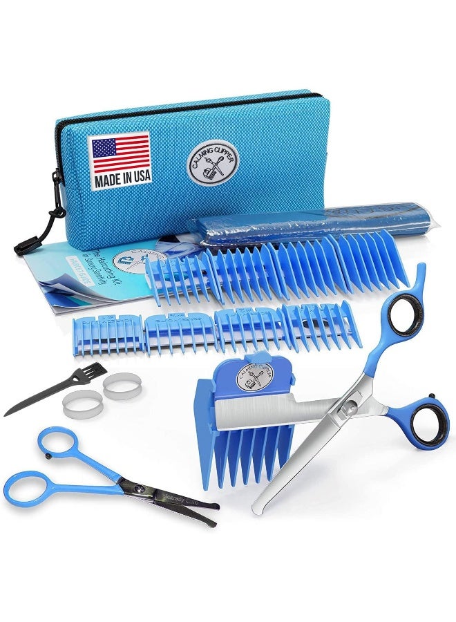 CALMING CLIPPER® - The Silent, Gentle Haircutting Kit for Children with Autism and Sensory Sensitivity - Right-Handed, Includes Barber Cape & Safety Scissor - Image 1