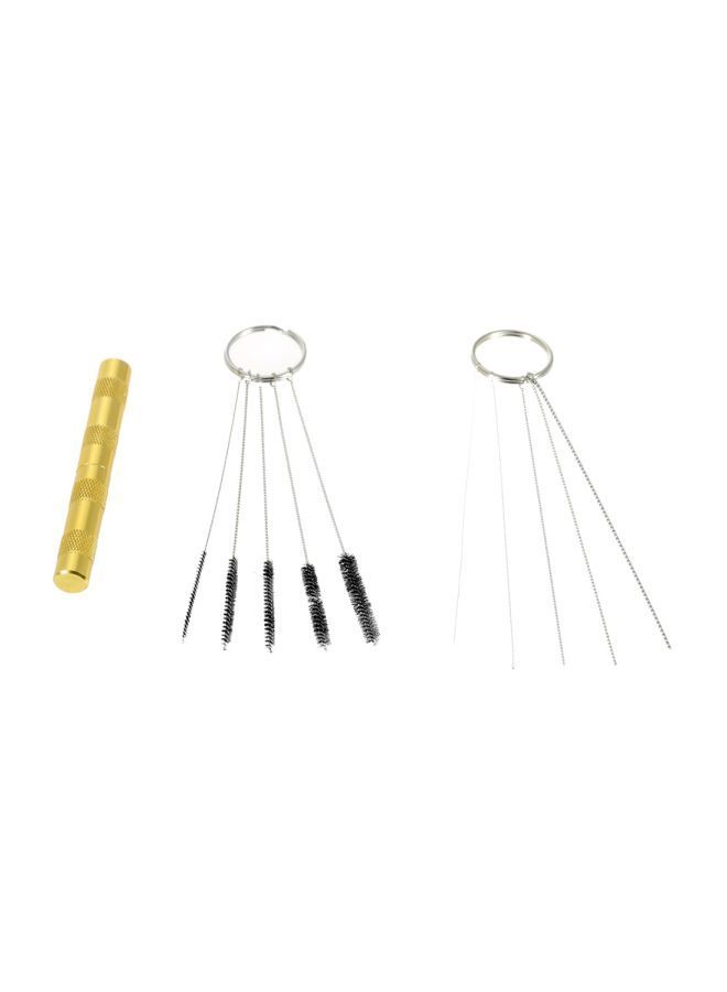 Pack Of 3 Professional Airbrush Cleaning Repair Tool Kit Silver/Black/Gold 15.5x1.1x7centimeter  - Image 1