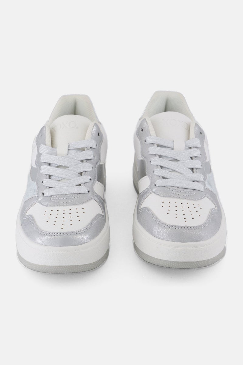 XOXO Women Lace Up Casual Shoes, Multicolor - Image 3