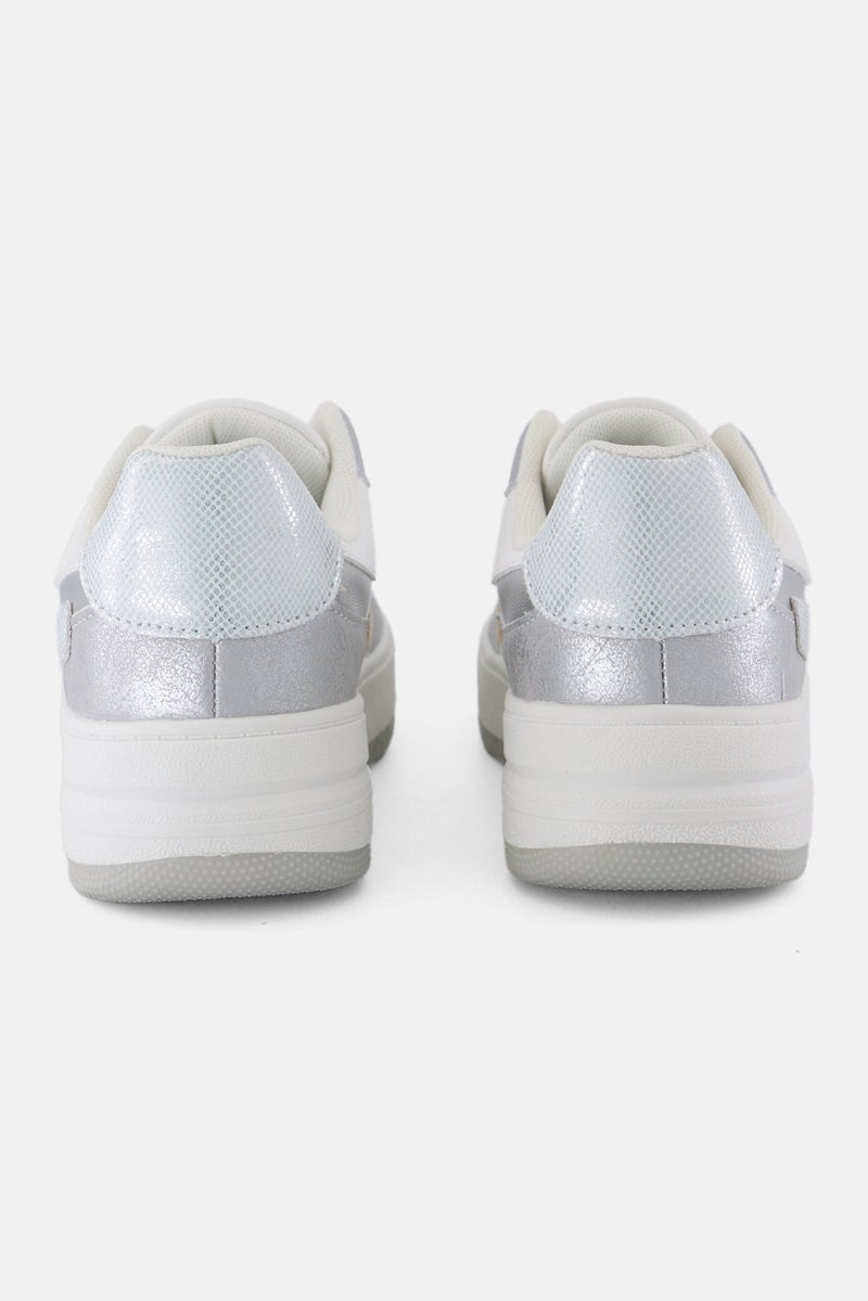 XOXO Women Lace Up Casual Shoes, Multicolor - Image 4