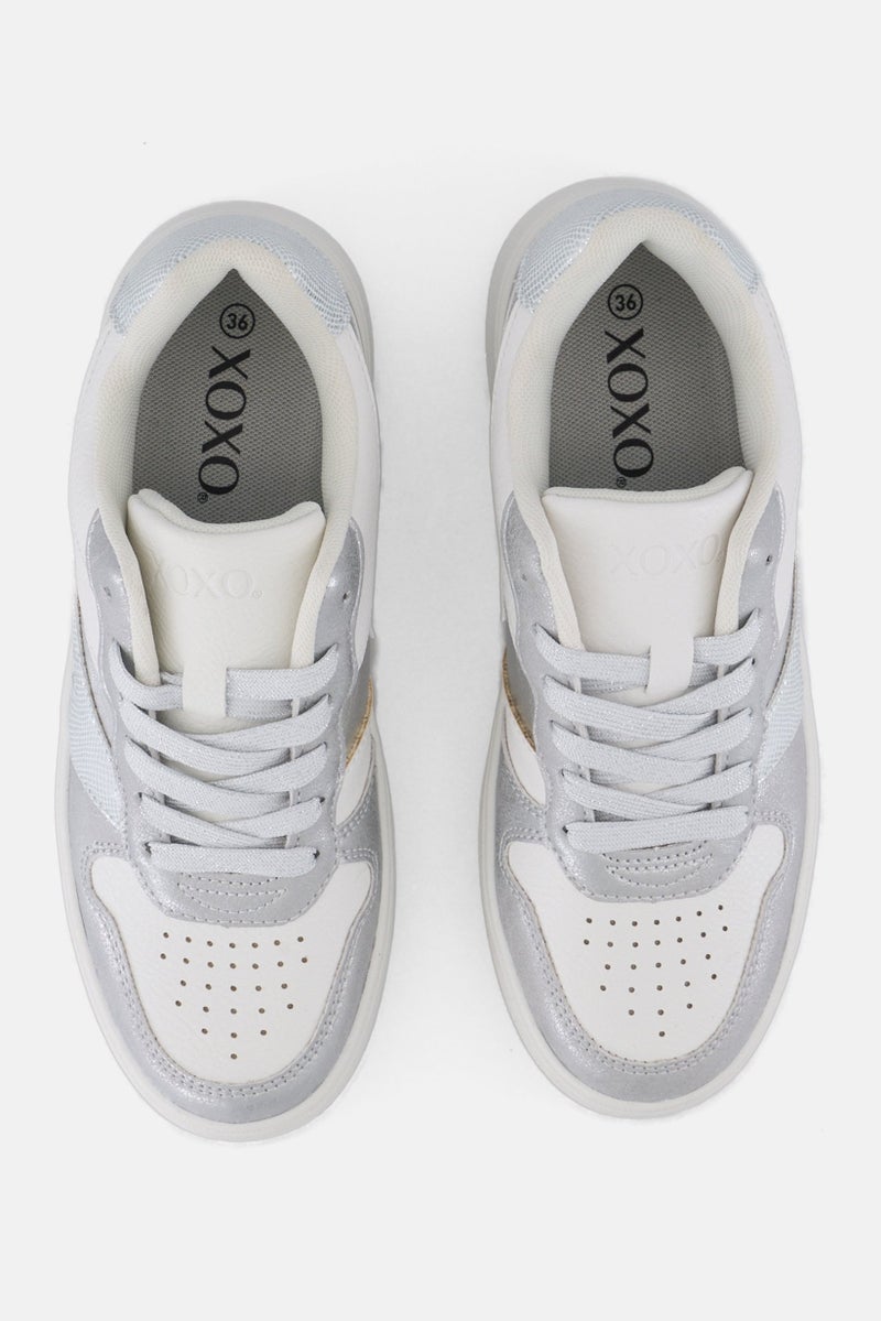 XOXO Women Lace Up Casual Shoes, Multicolor - Image 2