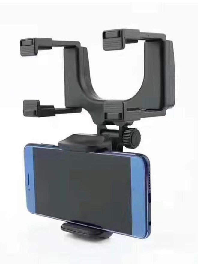 Car Rearview Mirror Mount Holder For Apple iPhone 8/8Plus Black - Image 3