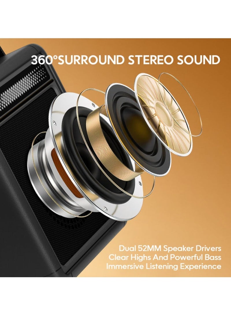 Tiko Boombox 2 Wireless Bluetooth Powerful Partyboost V5.4 Strong Sound Speaker - Black - Image 5