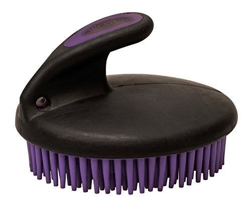 Weaver Leather Palm-Held Fine Curry Comb Purple/Black - Image 5