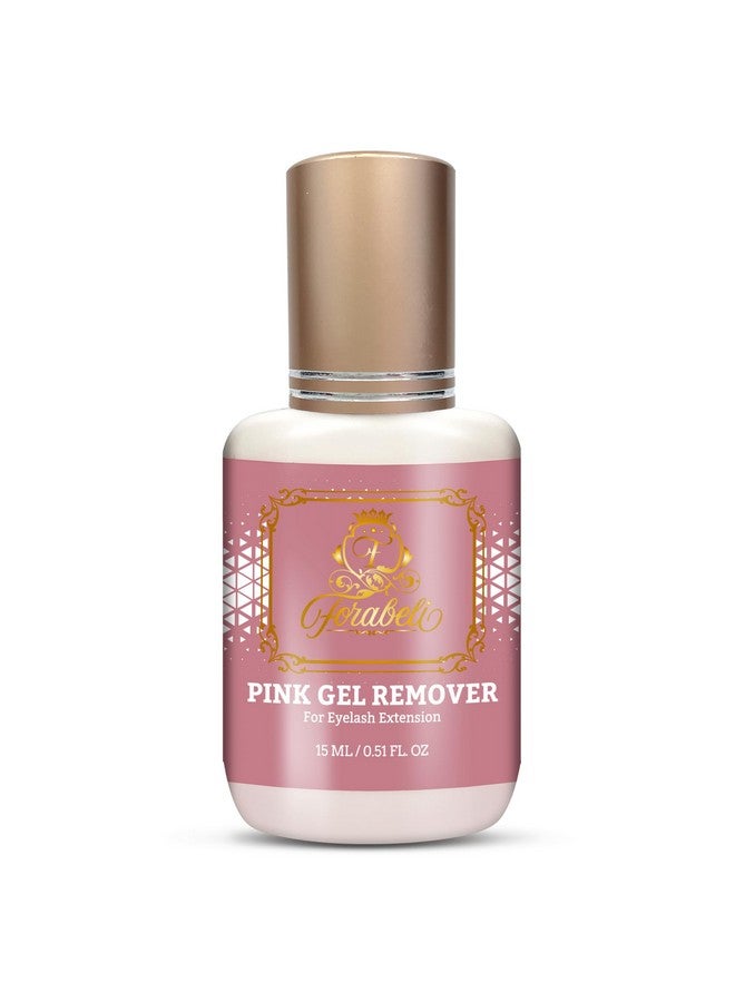 Forabeli Pink Gel Lash Remover for Eyelash Extensions, 15ml, Safe and Gentle Formula, Easy to Apply, Versatile and Efficient - Image 1