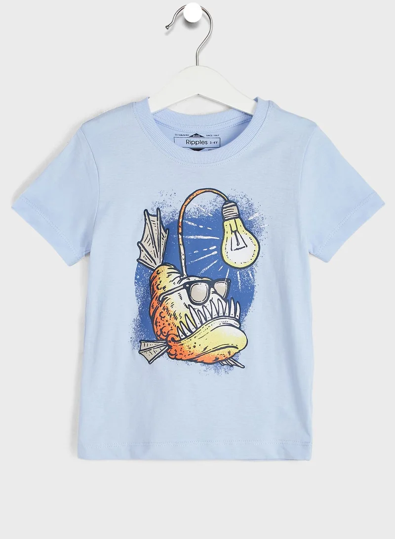 Ripples Graphic Print T-Shirt