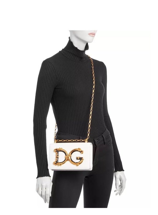 D&G DG GIRLS NAPPA LEATHER SHOULDER BAG - Image 4