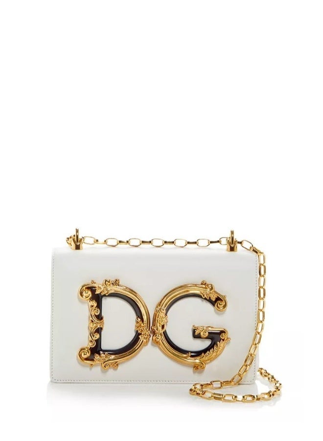 D&G DG GIRLS NAPPA LEATHER SHOULDER BAG - Image 1