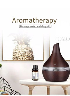 Mi VAZA LED Light Humidifier Electric Aroma Air Diffuser Wood Ultrasonic Air Humidifier 300ML  - Image 4