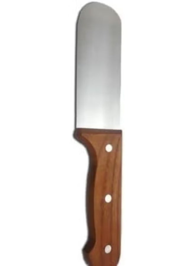 Heavy Duty Stainless Steel Butcher Cleaver Knife, Professional Bone Cutting Knife with Ergonomic Wooden Handle for Meat and Kitchen Chopping